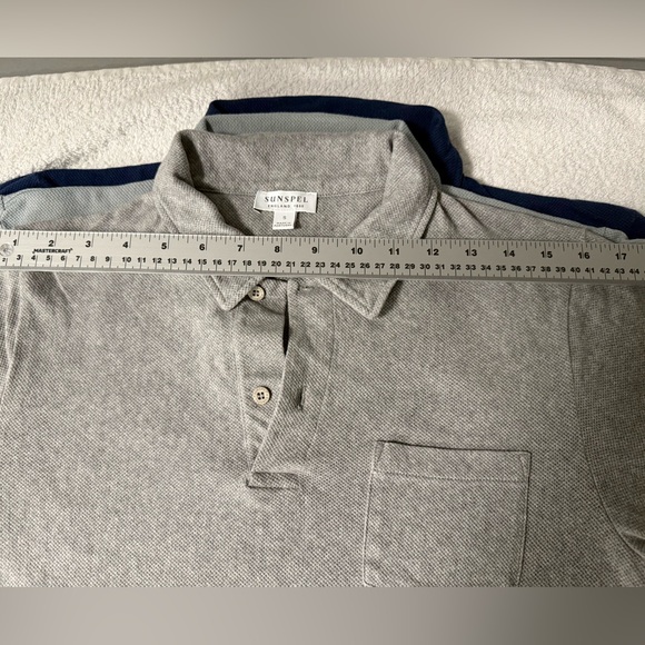 Sunspel Gray Polo Shirt - Picture 4 of 10